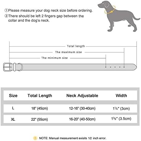 Colar de cachorro de couro enrolado - colar de cachorro de couro - colar de couro de vaca ajustável para cães pequenos grandes cães pitbull alemão Shepherd Labrador