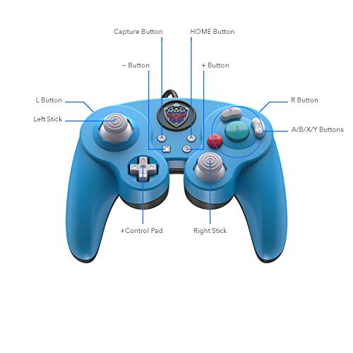 Legenda do PDP Legend of Zelda Link GameCube Wired Fight Pad Pro Controller: Link - Nintendo Switch