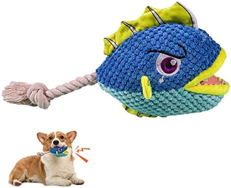 Zhy XD Squety Dog Toy com papel de bicha, cachorro de brinquedo de brinquedo legal de cachorro Dog, piranha brinquedo de cachorro, brinquedos para cachorros para pequenos cães pequenos, médios, grandes
