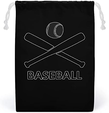 Bolsa de armazenamento de lona de beisebol Saco de bolsa de bolsa de cordão de cordão reutilizável para viagem para viagens em casa