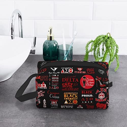 Bolsa cosmética Viagem sacos de higiene pessoal com alça de alça portátil de maquiagem à prova d'água portátil Bolsa de