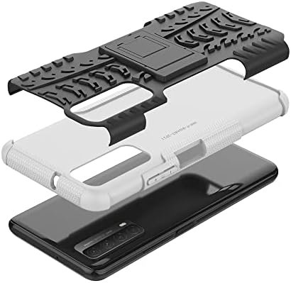 Lonuo Caso Caixa Caspa Proteção Compatível com Huawei P Smart & Y7a, TPU + PC Caixa de Bumper Militar