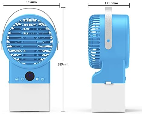 Ar condicionado móvel, refrigerador de ar, umidificador, ventilador, luz noturna de 7 cores, ajustável de 3 vias, para cozinha,
