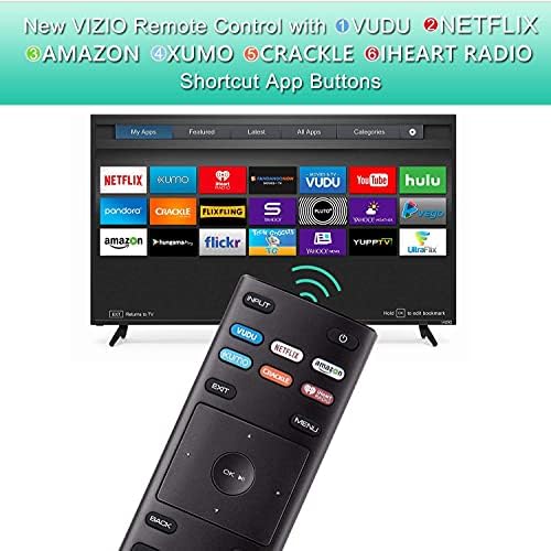 Controle remoto para Vizio Smart TV XRT-136 e Quantum 4K UHD HDTV Smartcast Vizio D E M P V LED LCD 24 32 40 43 48 50 55 60 65