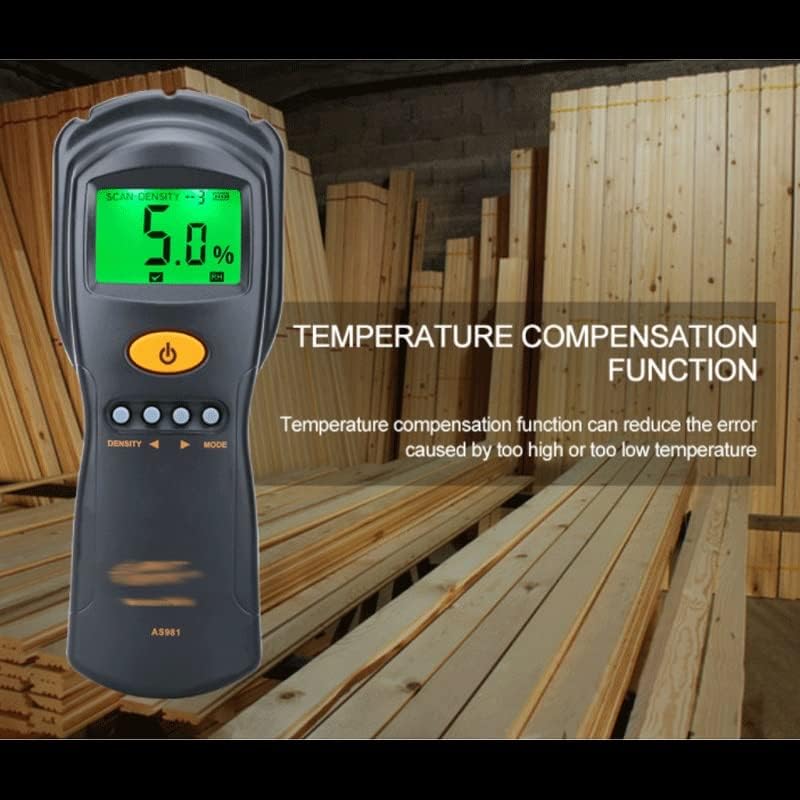 Medidor de umidade do higrômetro digital ZYZMH para madeira/papelão Testador de umidade de madeira serrada rápida e