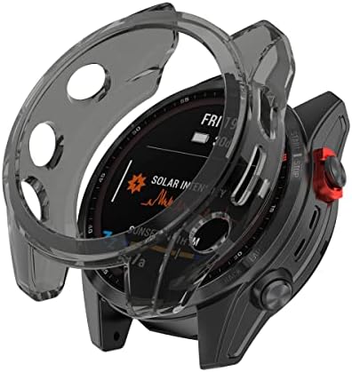 Casos de homtern compatíveis com garmin Fenix ​​7s/Fenix ​​7s Solar Case, TPU flexível TPU PESADO CAPA DE PROTAÇÃO PROTAÇÃO DE CHAPE