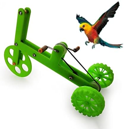 Ieudns Creative Parrot Bike Toy Bird Training Supplies