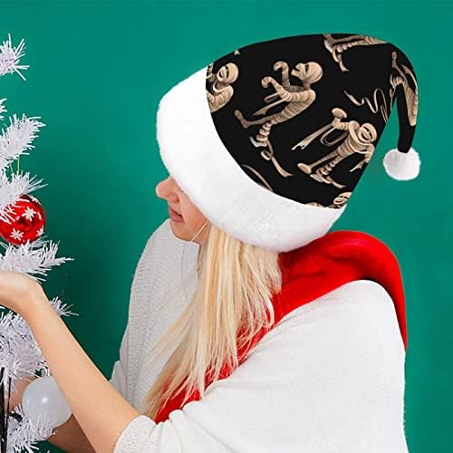 Múmias chapéu de natal chapéu de santa para adultos unissex Comfort clássico boné de natal para férias de festa de natal