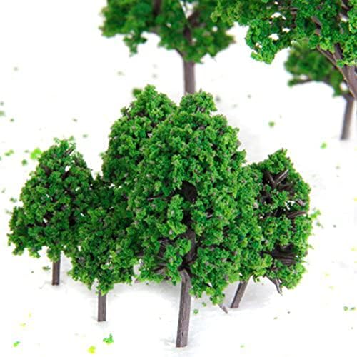 Besportble Model Train Conjuntos 36 PCs Green 1/50 Ratio Mini Tree Set Cenário Paisagem Modelo Árvore