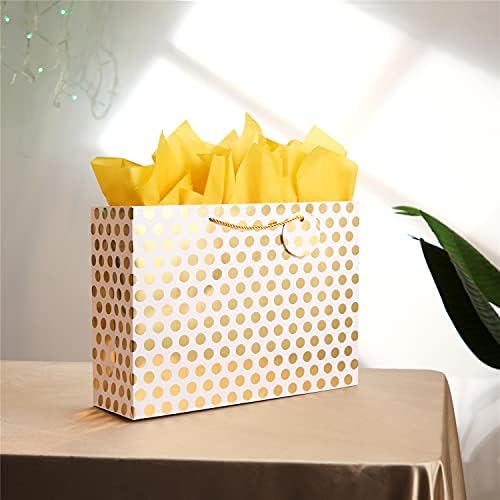 Pacote de 4 bolsas de presente extras grandes com papel de seda para o dia das mães, presentes de aniversário