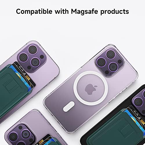 GANSBLL Magnetic Cartter Solter para magsafe de maçã, carteira de magsafe 2 em 1 de couro para iPhone 12/13/14 Series, carteira MagSafe para trás do iPhone, Fit 3-4, Green