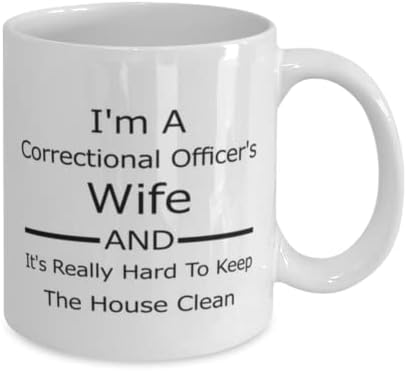 Oficial Correcional Canela, sou esposa de um oficial correcional e é realmente difícil manter a casa limpa, idéias de presentes