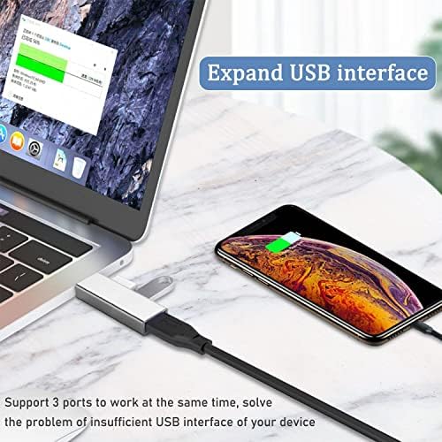 Hub USB 3.0, Vienon Aluminium 3-Port Hub USB Splitter Splitter USB Expander para laptop, Xbox, Flash Drive, HDD, Console,