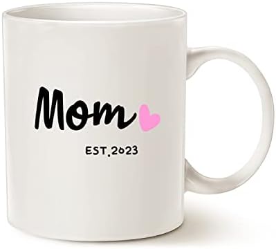 Caneca de café da Mom Mãe Mauag Estocolagem, Dia das Mães Novos Presentes para Mulheres, Primeira vez Moms Cup, Branco