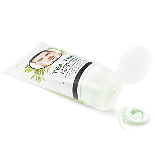 Esfoliante de rosto Açafrão, árvore de chá, ácido hialurônico e lavagem de face de açúcar - 5 oz
