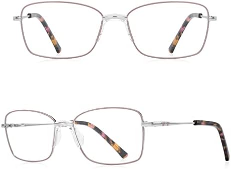 RB.Pilot Reading Glasses Luz azul Blocking Spring Feld Readers for Women Anti -Glare Filter Opyeglasses leves