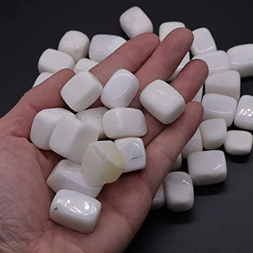 Kafanya Natural White Jade Tumled Stones Quartz Crystal Stone Rock Gravel Specime Gemtones Gemtones Raw Aquarium Decoration Presente,