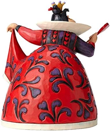 Figura do ornamento da rainha dos corações da Disney, 15 x 13,5 x 18 cm