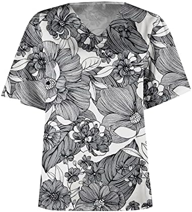 Camisa de verão feminino de Uikmnhn Flounce Flor Bloups Shorts Flutter Sleeve Shirt
