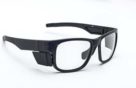 Eyewear protetor com radiação com designer com estrutura plástica de aro completo - preto - 56/43-19-135mm