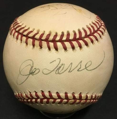 1996 NY Yankees Team contratou Al Baseball 7 Auto George Steinbrenner Joe Torre Coa - Bolalls autografados