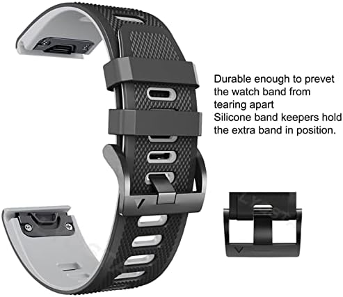 Bedcy Watch Band for Garmin Fenix ​​7 7x 6 7x 3HR 935 Enduro Silicone Band Fenix6 Fenix5 Watch EasyFit Wrist Strap 22/26mm
