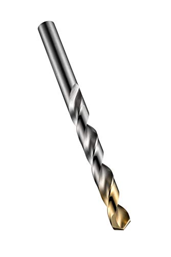 Dormer A0023/64 Ponto de divisão Drill Jobber, revestimento brilhante/de estanho, aço de alta velocidade, diâmetro da cabeça 0,0469 , comprimento da flauta 16 mm, comprimento total 38 mm