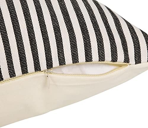 Jasen Farmhouse Throw Capas de travesseiro 12x20 polegadas, conjunto de 2 travesseiros marrons de couro falso