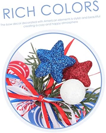 Didiseaon 3pcs Independence Day Bow Ornamentos
