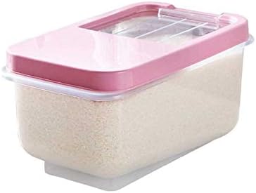 XJJZS Caixa de armazenamento de arroz de cozinha Organizador de cozinha de contêiner de cozinha de plástico de farinha de farinha