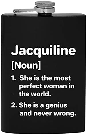 Definição de jacquilina A mulher mais perfeita - 8 onças de quadril bebendo balão de álcool