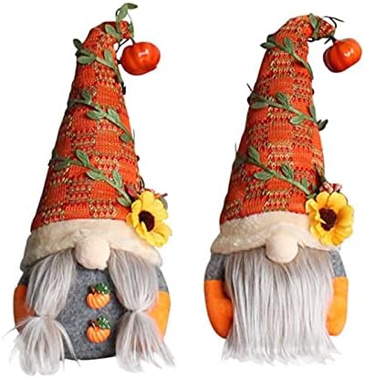NC Fall Gnome Pumpkin Sunflower sueco Nisse Tomte Elf Elf Dwarf Plush Ornamentos para o Natal Autumn Halloween Decoração de Ação de Graças