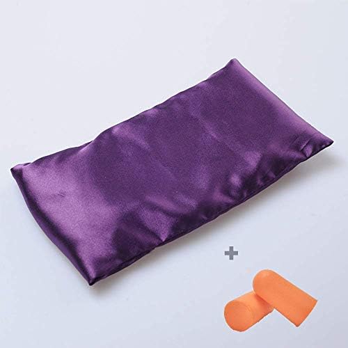 Pillow de seda de seda gmifun pesado para dormir, sementes de lavanda e linho, meditação e microwavable
