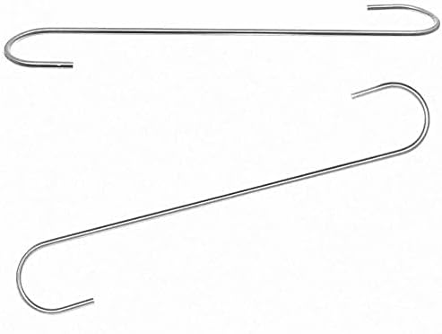 HJSQ 2 pacote de prata - 12 polegadas em forma de S Spending Hooks StorageHook S Golpes Ganchos Gancho de parede cabides