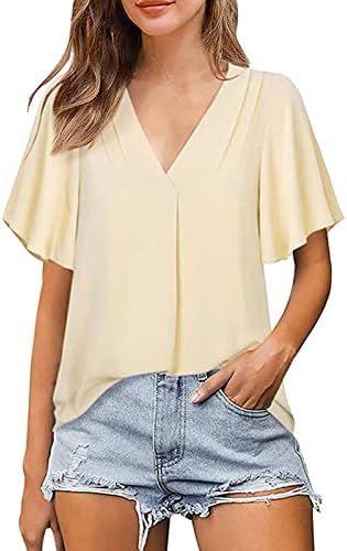 Algodão feminino primavera e verão elegante e elegante colarinho blusa de manga plata