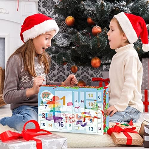 Calendário do Advento 2022 Para crianças, 24 dias Fidget Toys Pack Férias Counts do Advento de Countsdown de Natal, Fidget Toy Brinquedo Bulk de Natal Presentes para crianças adolescentes meninos meninos