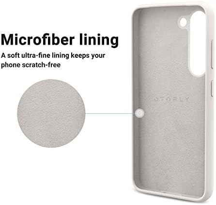 Caso de silicone otofly para Samsung Galaxy S23, capa de telefone Galaxy S23 Silky Soft Touch com forro de microfibra, [Slim Fit] [Shopfrofof],
