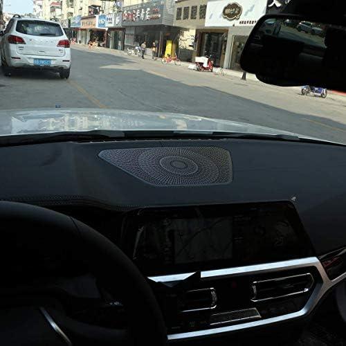 Yiwang Aluminium LEINO Black Car Dashboard Tampa do alto -falante para BMW 3 Série G20 G28 2019 2020 Acessórios automáticos à mão esquerda Drive