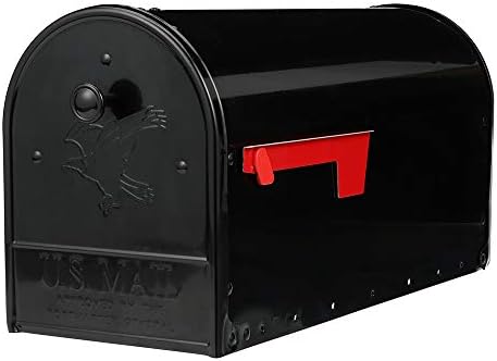 Caixas de correio de Gibraltar OM160BEC OUTBack Door duplo, caixa de correio de grande capacidade, preto