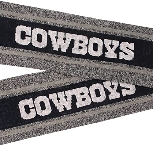 NFL Dallas Cowboys unissex cinza grande lenço de logotipo, cor da equipe, tamanho único