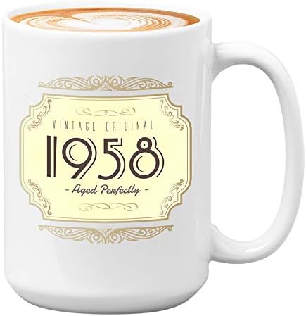 Bubble Abraços de aniversário Presente caça de café 15oz Vintage envelhecida perfeitamente para os avós