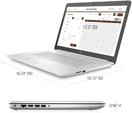 2022 HP 17.3 HD+ Business Laptop, 11ª geração Intel I3-1115G4, 16 GB DDR4 RAM, 512 GB PCIE SSD, WiFi, 16 GB | 512 GB SSD