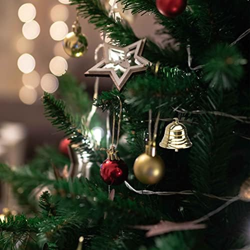 Sino de latão de natal, ornamento de Natal sinos de sino pingente de ouro bells estilo vintage small liberty sell para decoração de casamento de natal