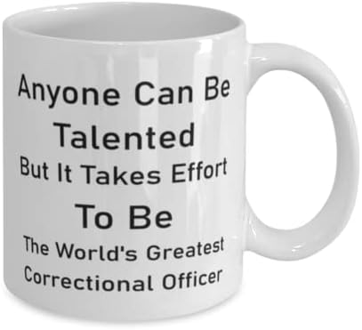 Oficial Correcional Canela, qualquer um pode ser talentoso, mas é preciso esforço para ser o maior oficial correcional do mundo,