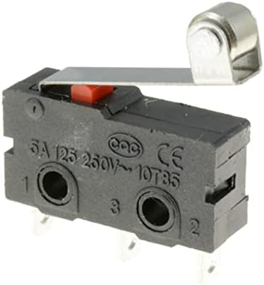 Chave de limite Zthome 10pcs kw12-3 braço de alavanca de rolo micro normalmente abre o interruptor limite de fechamento