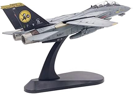 1/100 Marinha dos EUA Grumman F-14d Tomcat VF-31 Tomcatters Aeronaves de caça Modelo de plano de diecast militar para coleção ou