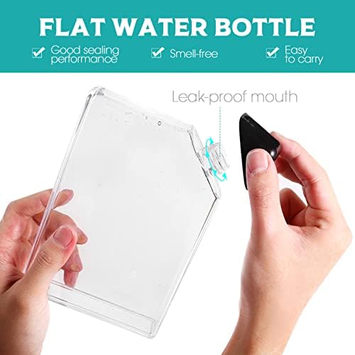 Garrafa de água de água magro de Milisten garrafa de água transparente, 450 ml de viagem portátil Memorando de água garrafa plástico