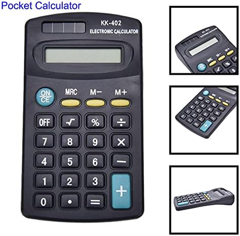 Calculadora de tipo portátil com tela LCD de 8 dígitos, produtos de escritório, função padrão para aluno, preto, 11,5x6.5cm