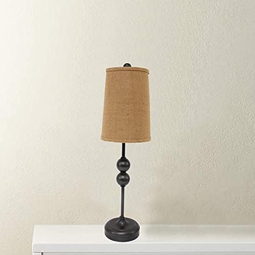 8 x 7 x 29 minimalista de bronze - lâmpada de mesa de sotaque