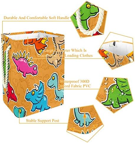 Deyya Beast Dinosaur Laundry Bestkets dificultam o resistente alto para crianças adultas meninos adolescentes meninas no quarto